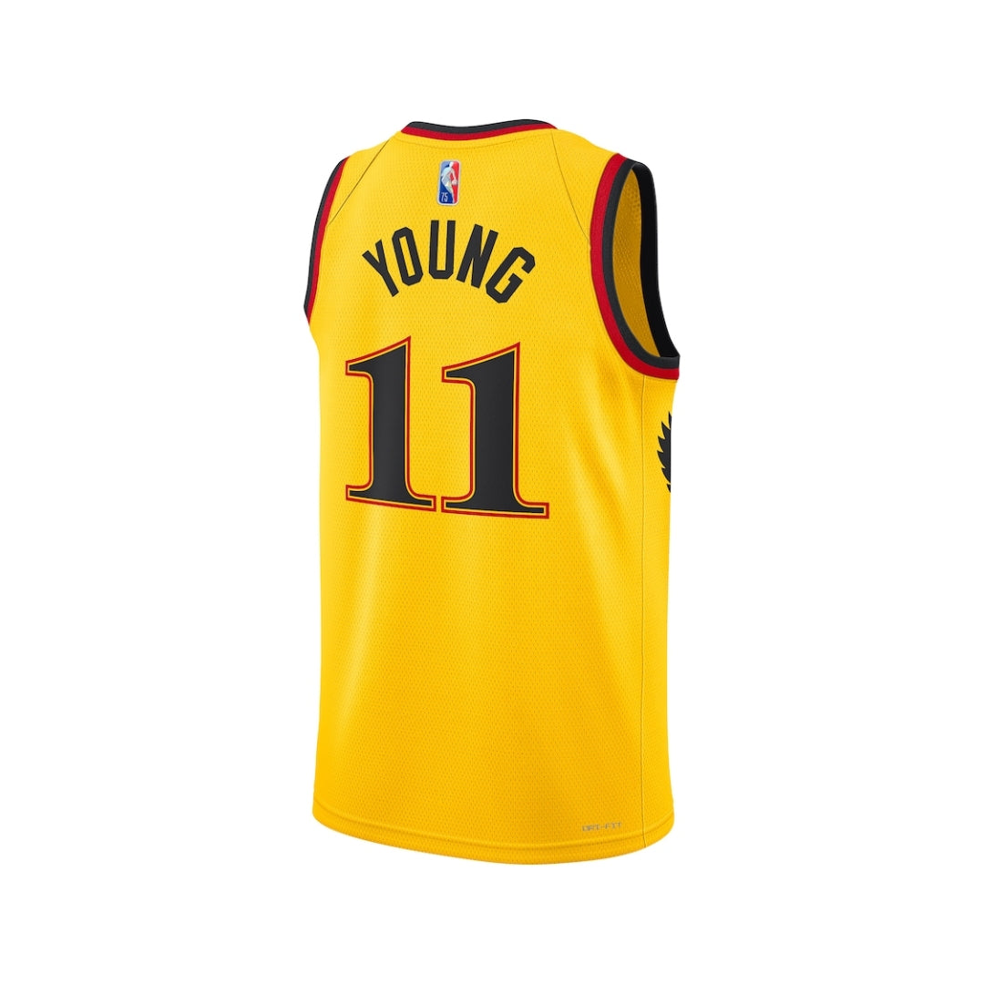 Men's Atlanta Hawks Trae Young Nike Yellow 2021/22 Swingman Jersey - City Edition