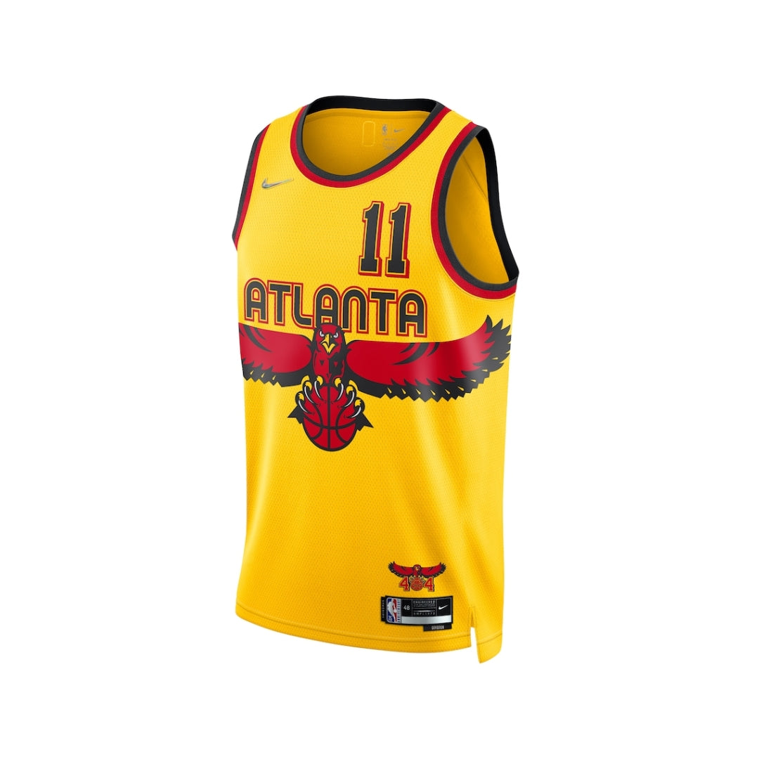 Men's Atlanta Hawks Trae Young Nike Yellow 2021/22 Swingman Jersey - City Edition