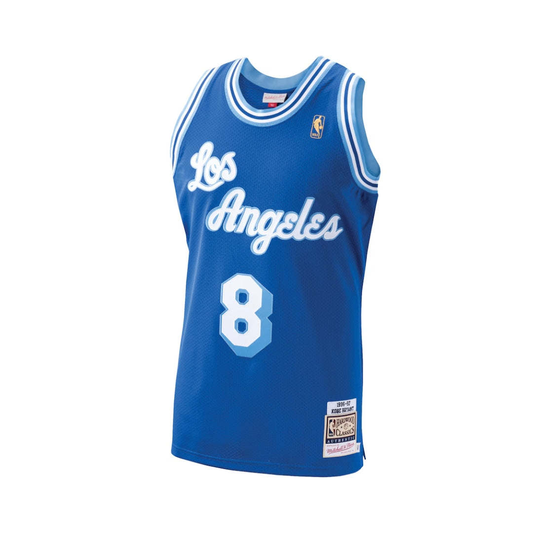 Los Angeles Lakers #8 Kobe Bryant Royal Blue 1996-97 Anniversary Basketball Authentic Jersey