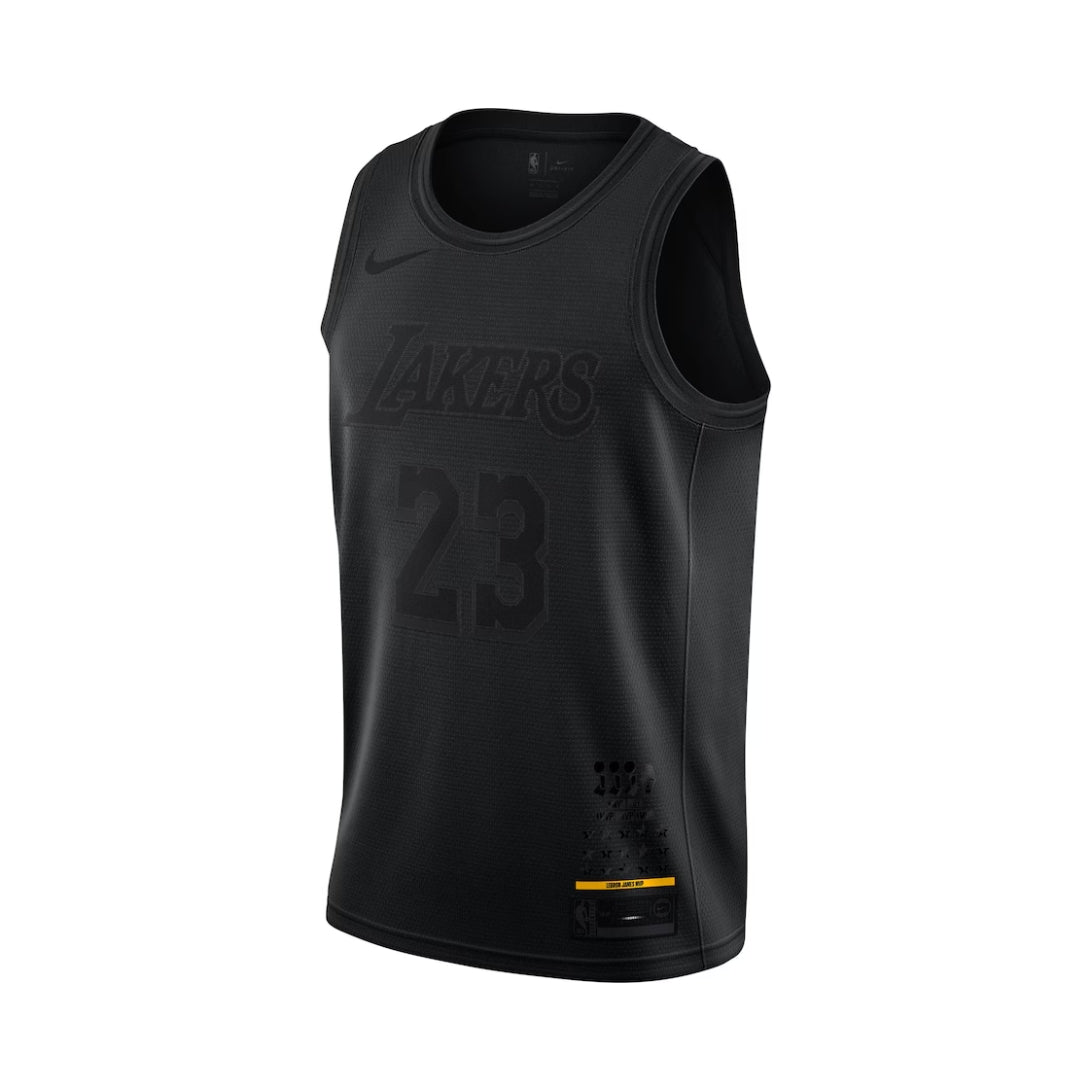 Men's Los Angeles Lakers LeBron James Nike Black MVP Swingman Jersey