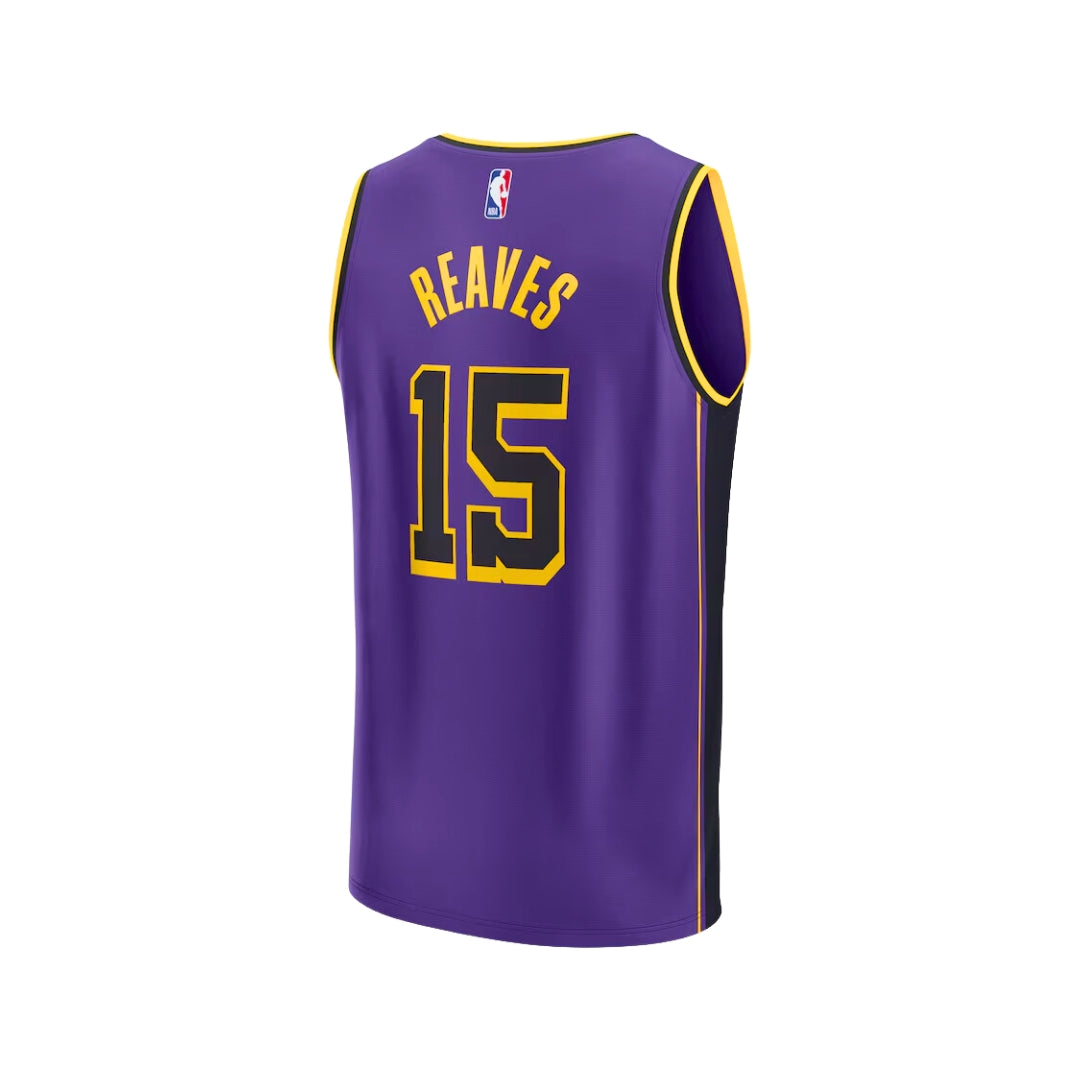 Outerstuff Nike Youth Los Angeles Lakers Austin Reaves #15 Statement Swingman Jersey