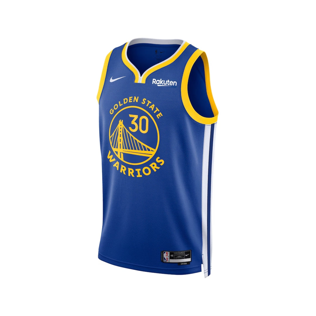 Nike Stephen Curry Royal Golden State Warriors Swingman Badge Jersey