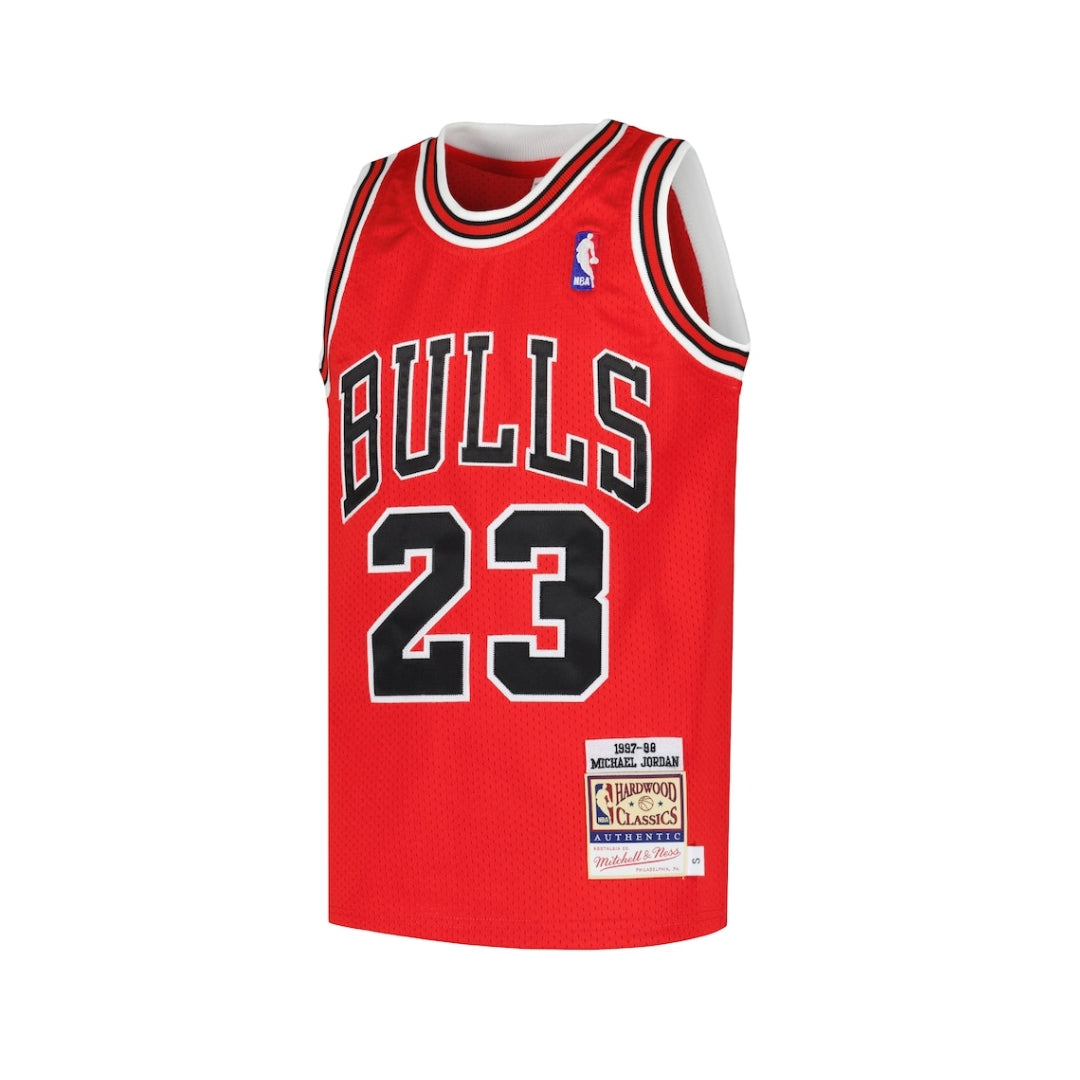 Youth Chicago Bulls Michael Jordan Mitchell & Ness Red Hardwood Classics 1997/98