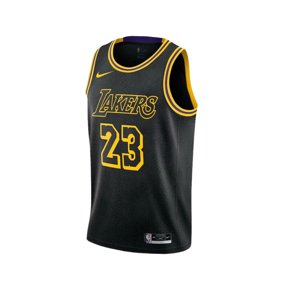 2023 New Black #23 LeBron James Swingman Jersey Men's NBA Los Angeles Lakers