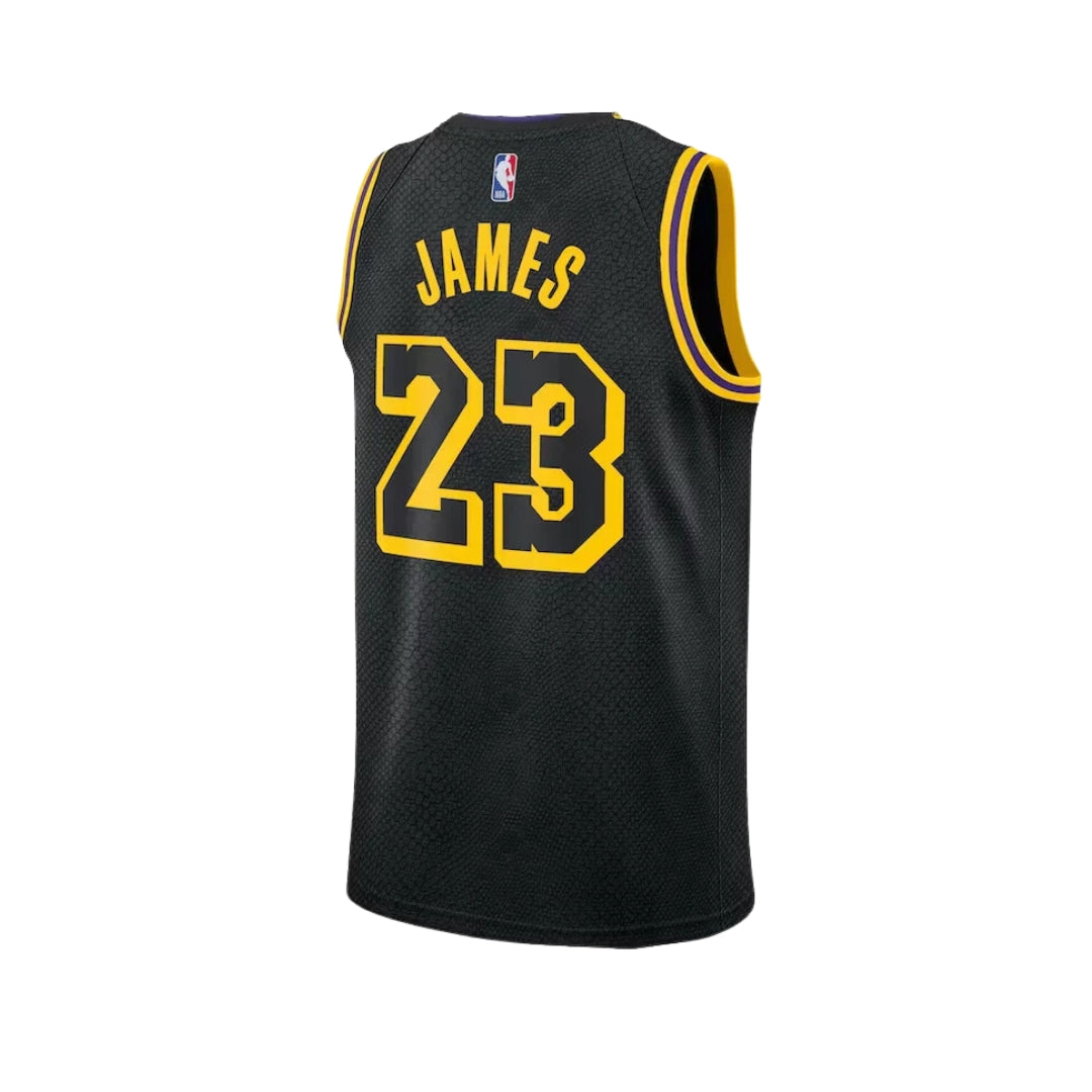 2023 New Black #23 LeBron James Swingman Jersey Men's NBA Los Angeles Lakers