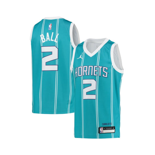 Charlotte Hornets Jordan Brand Icon Edition Swingman Jersey - Teal - LaMelo Ball