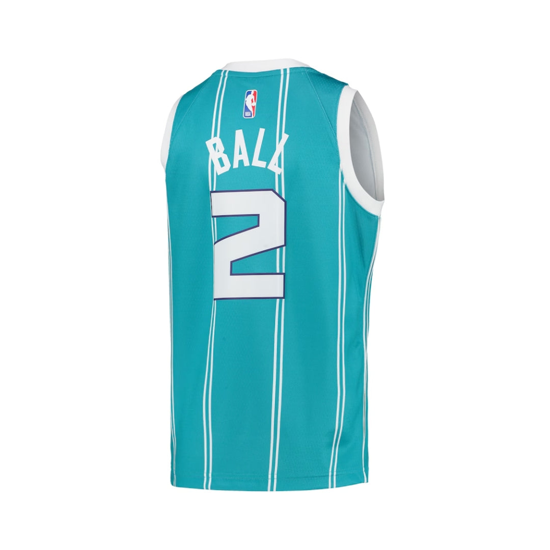 Charlotte Hornets Jordan Brand Icon Edition Swingman Jersey - Teal - LaMelo Ball