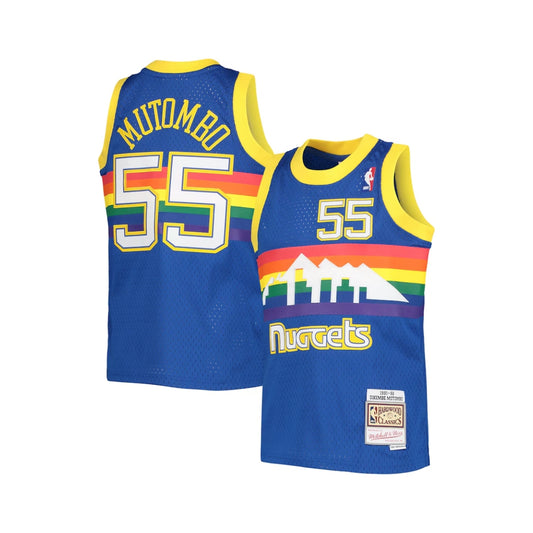 Dikembe Mutombo Denver Nuggets Rainbow Jersey