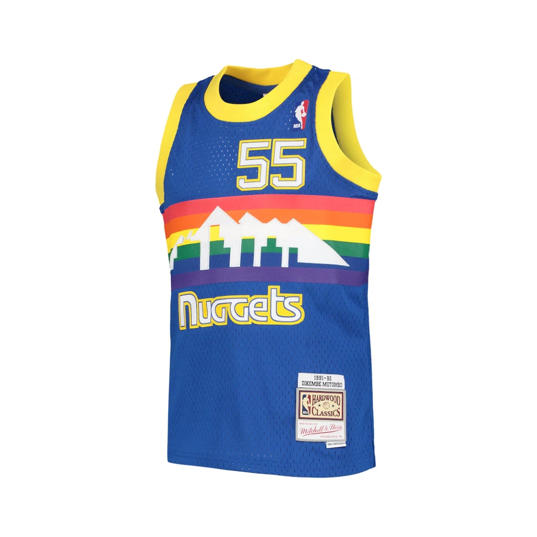 Dikembe Mutombo Denver Nuggets Rainbow Jersey