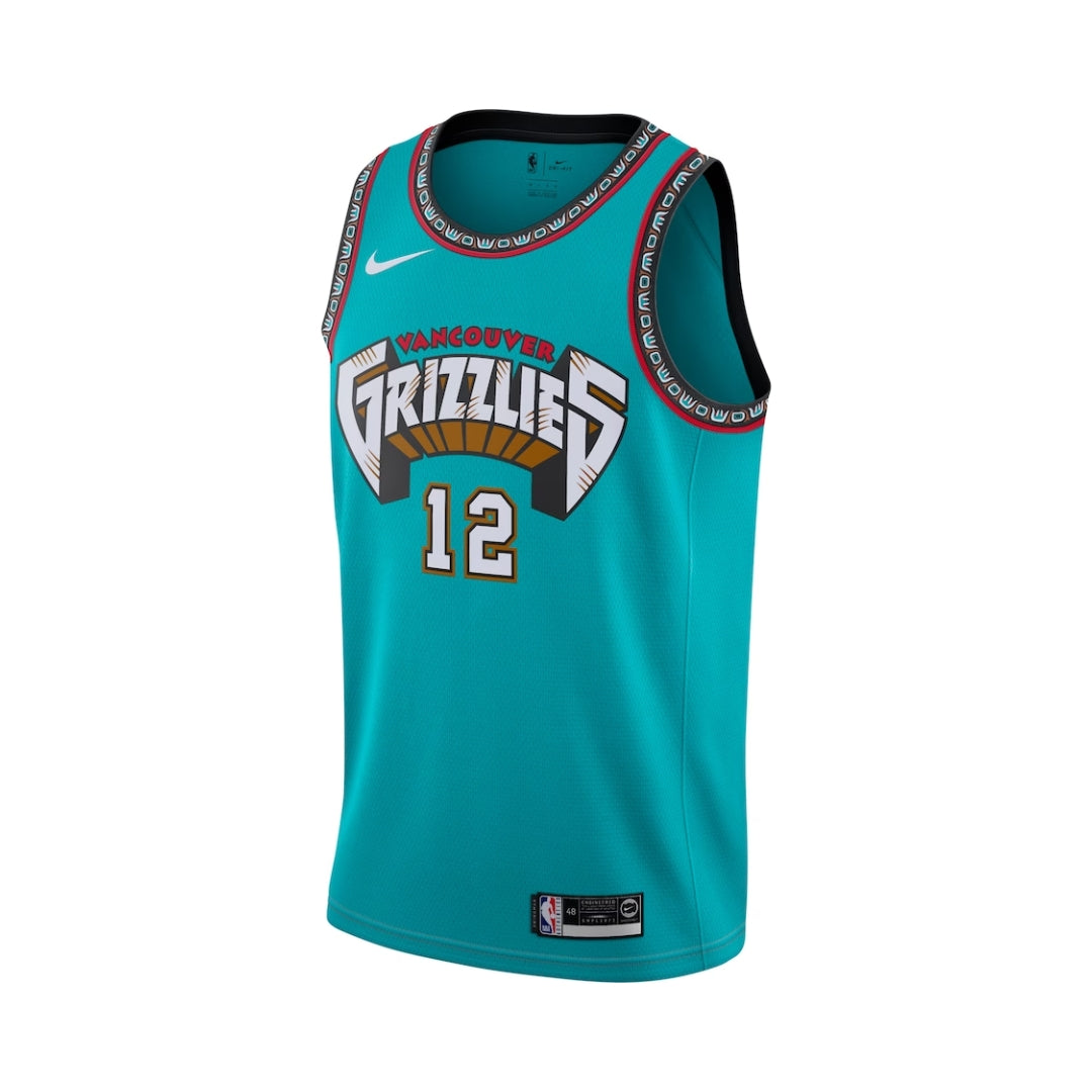Ja Morant Memphis Grizzlies #12 Official Youth 8-20 Teal Hardwood Classic Edition Swingman Jersey