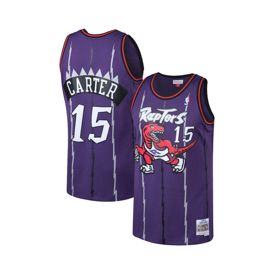 Men's Mitchell & Ness Vince Carter Purple Toronto Raptors Big & Tall Hardwood Classics Jersey
