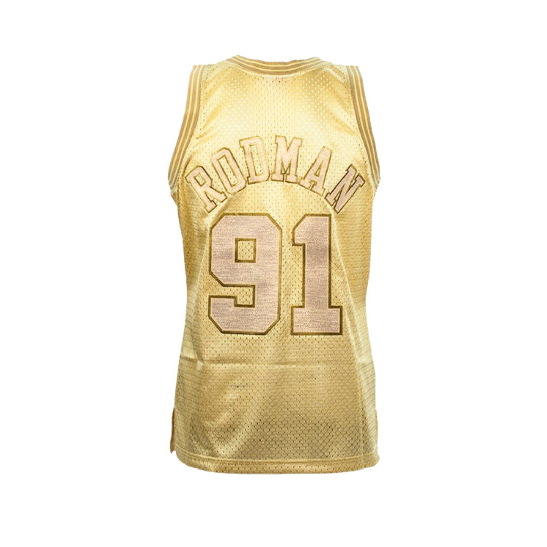 Michael Jordan Chicago Bulls 97-98 Gold Swingman Mitchell & Ness Jersey