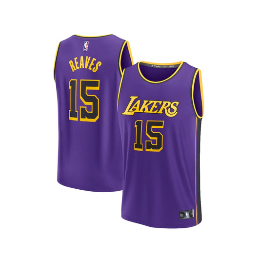 Outerstuff Nike Youth Los Angeles Lakers Austin Reaves #15 Statement Swingman Jersey