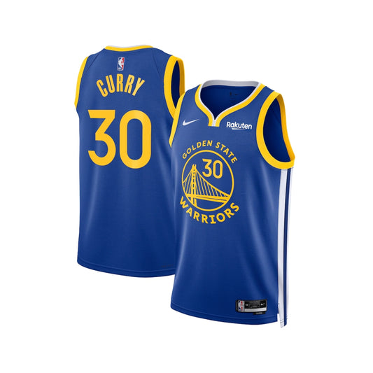 Nike Stephen Curry Royal Golden State Warriors Swingman Badge Jersey
